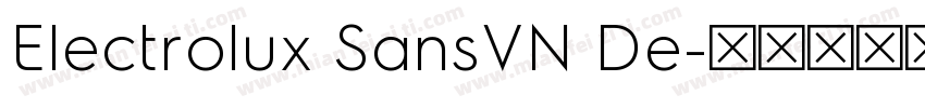 Electrolux SansVN De字体转换